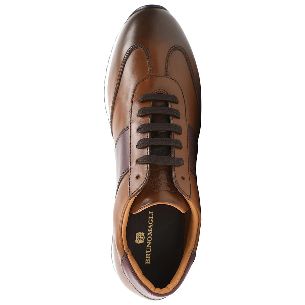 Bruno Magli Elliot Jogger Lace-up Sneakers Cognac