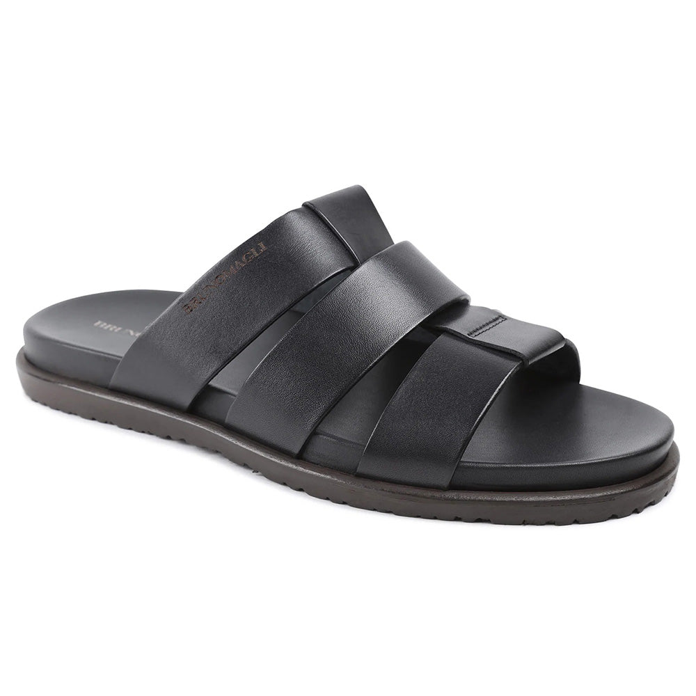 Bruno Magli Empoli Slide Sandals Black