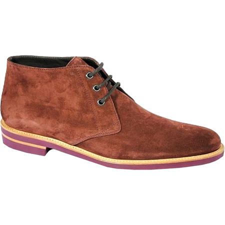 Bruno Magli Enoud Suede Chukka Boots Brown
