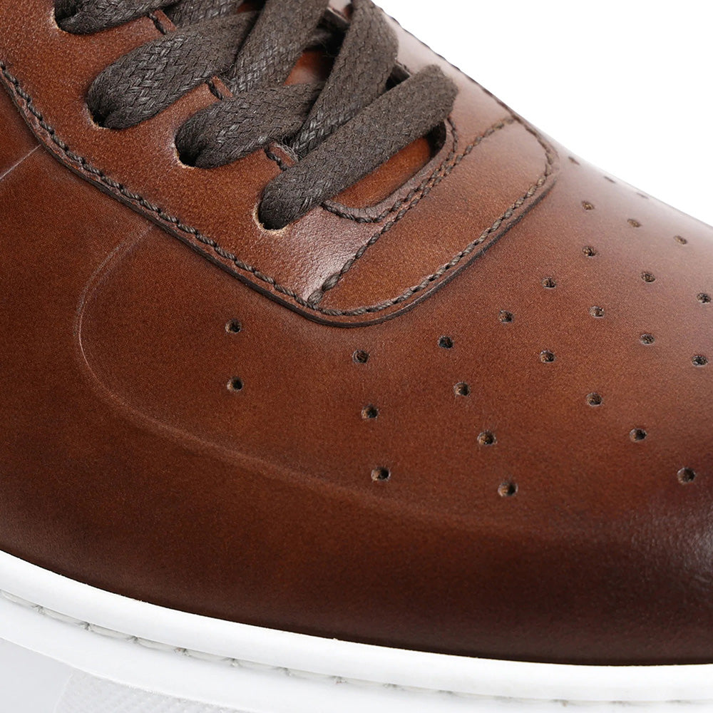 Bruno Magli Falcone Sport Lace-up Sneakers Cognac
