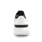Bruno Magli Gatti Luxury Sport Leather Sneakers White / Black