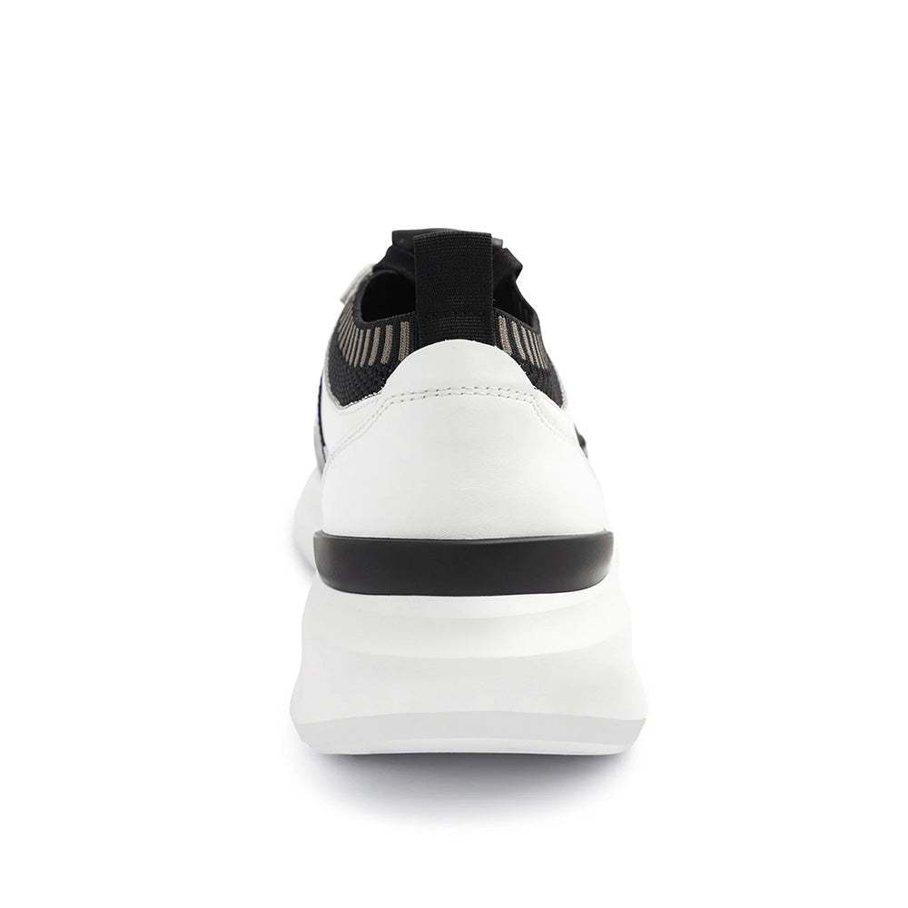 Bruno Magli Gatti Luxury Sport Leather Sneakers White / Black