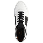 Bruno Magli Gatti Luxury Sport Leather Sneakers White / Black