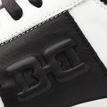 Bruno Magli Gatti Luxury Sport Leather Sneakers White / Black