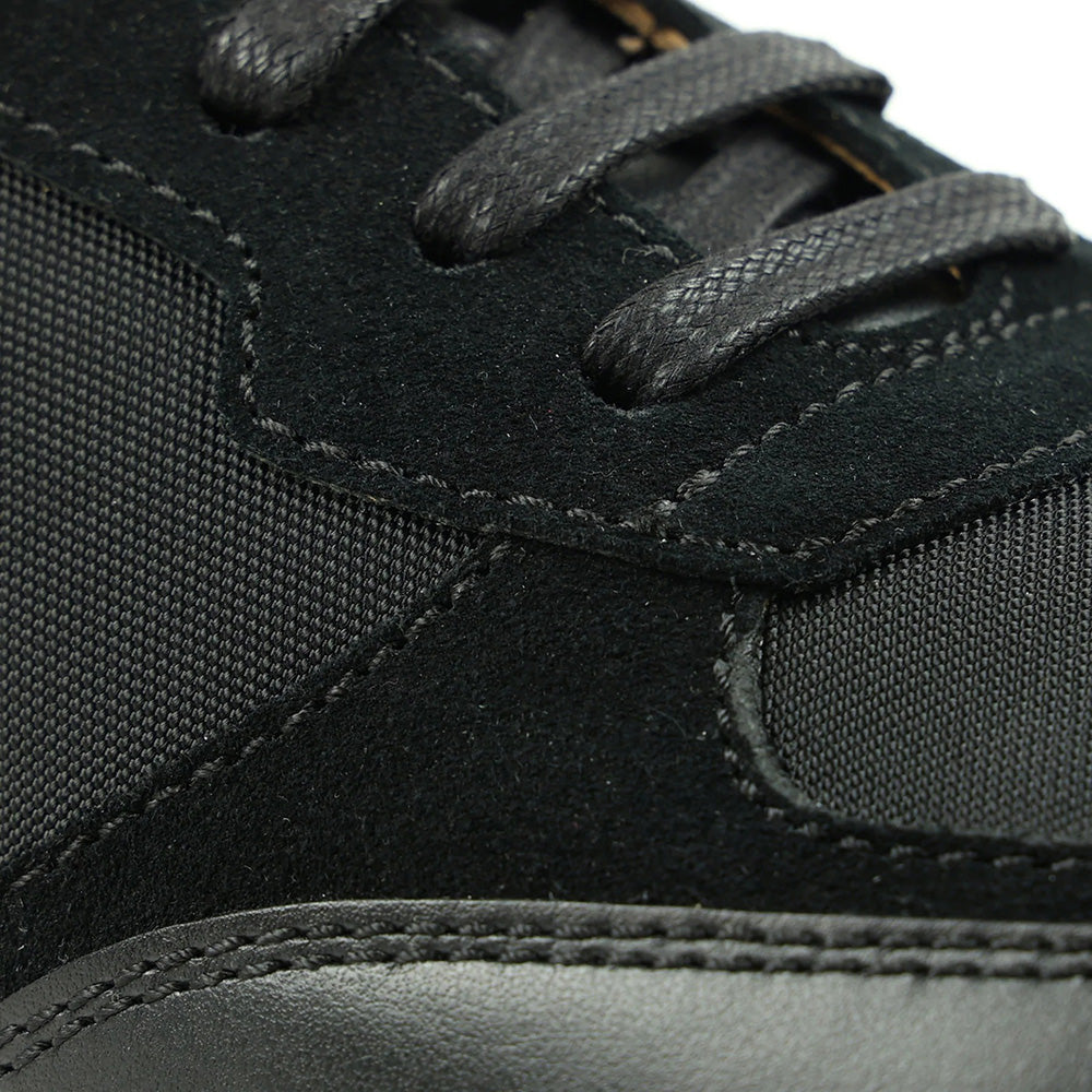 Bruno Magli Holden Leather / Nylon Lace-up Sneakers Black