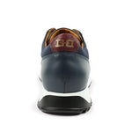 Bruno Magli Holden Leather / Nylon Lace-up Sneakers Navy