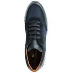 Bruno Magli Holden Leather / Nylon Lace-up Sneakers Navy