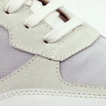 Bruno Magli Holden Leather / Nylon Lace-up Sneakers White / Light Grey