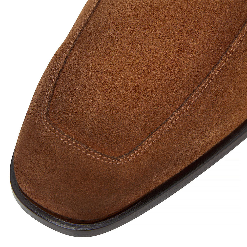 Bruno Magli Ivan Suede Slip-on Loafers Cognac