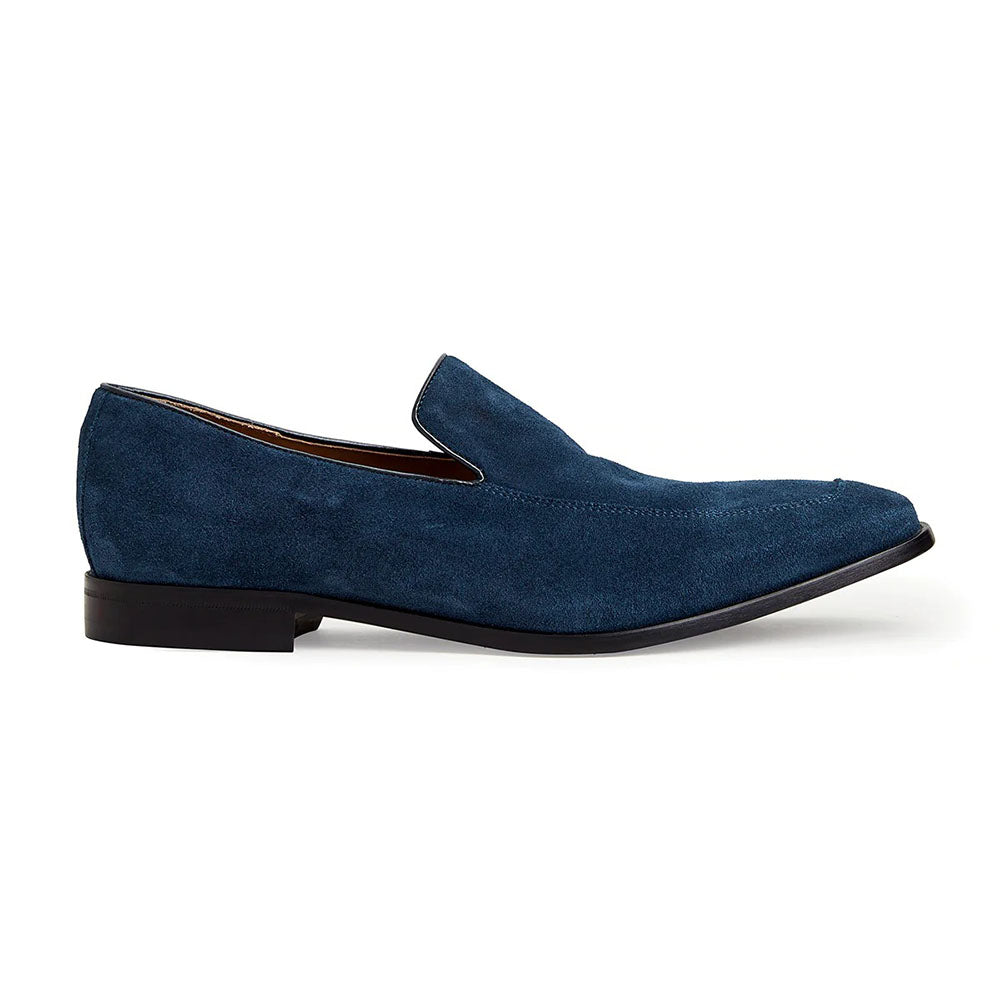 Bruno Magli Ivan Suede Slip-on Loafers Navy