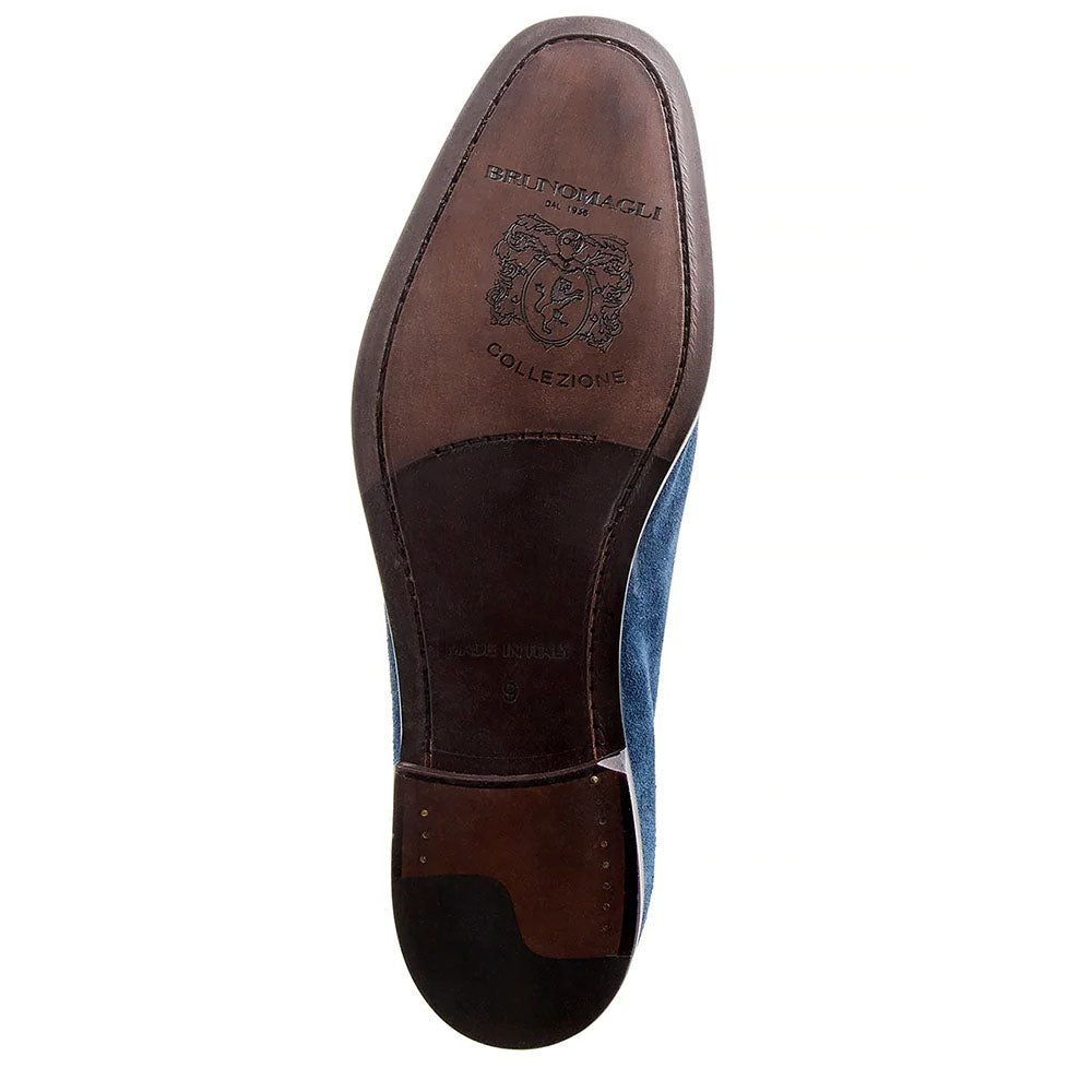 Bruno Magli Ivan Suede Slip-on Loafers Navy