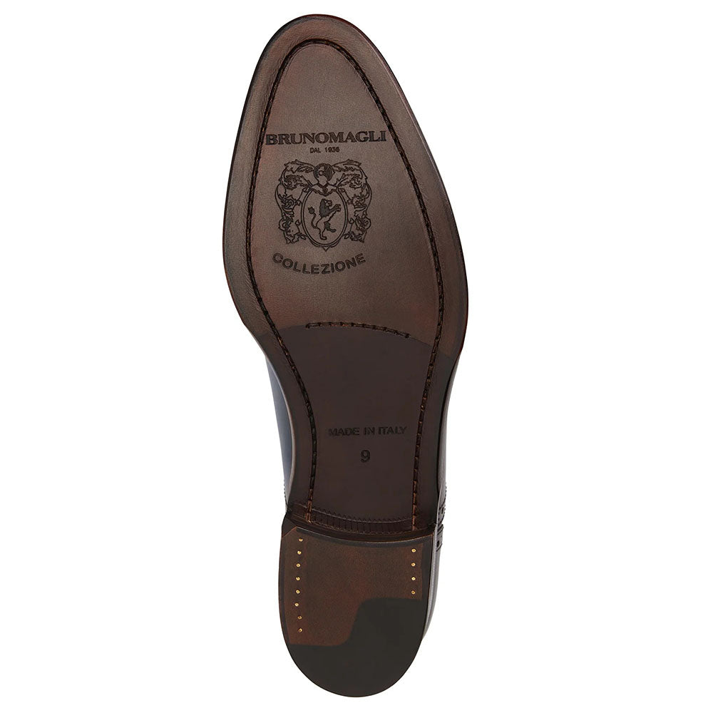 Bruno Magli Jack Leather Lace-up Oxfords Navy