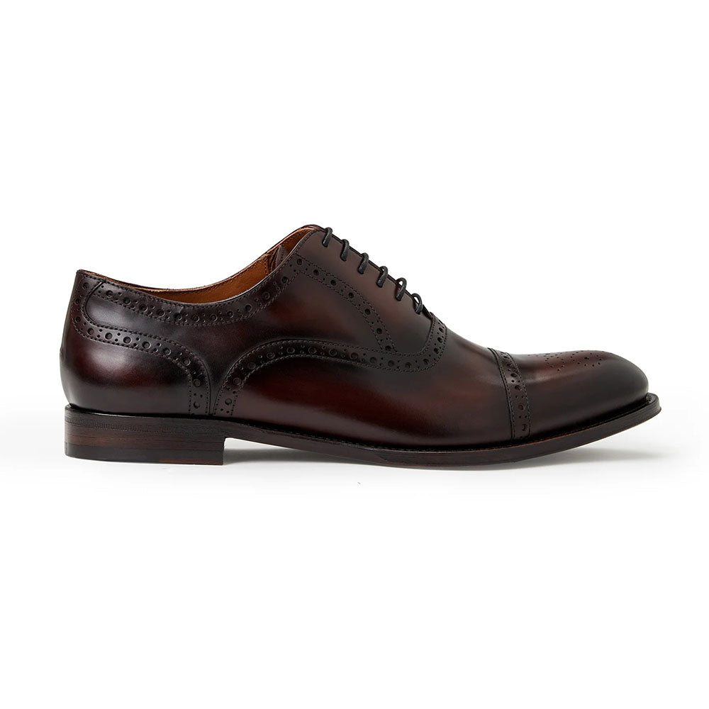 Bruno Magli Jack Leather Lace-up Oxfords Rust
