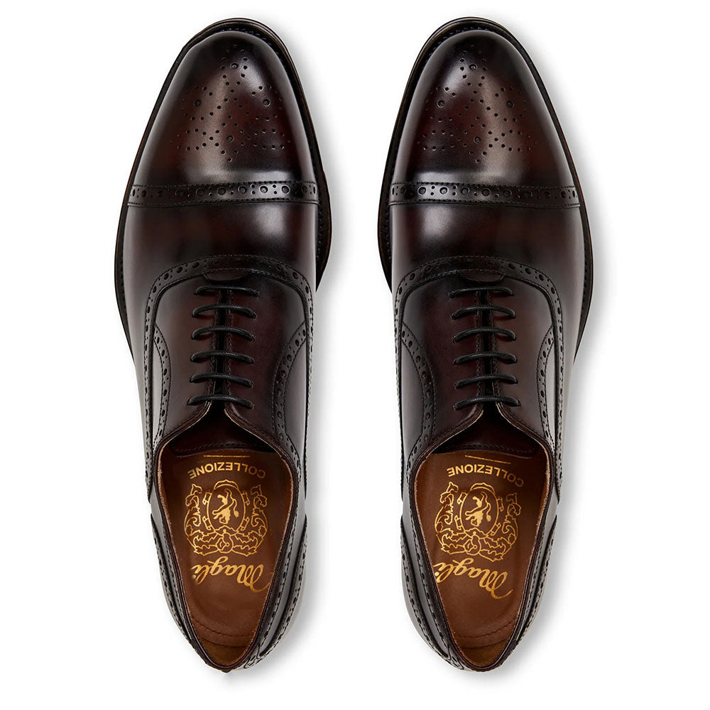 Bruno Magli Jack Leather Lace-up Oxfords Rust