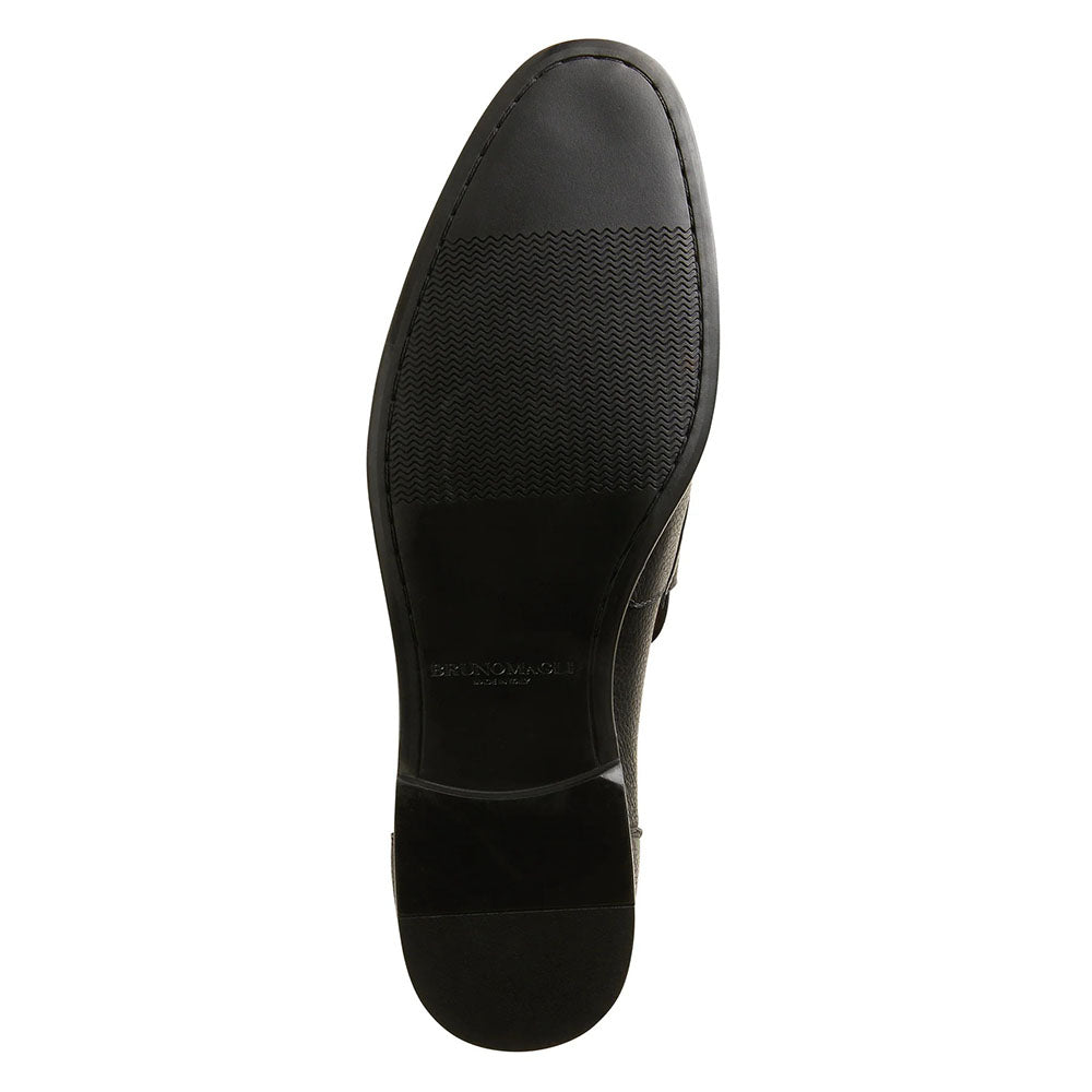 Bruno Magli Leather Slip-on Loafers Black