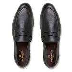 Bruno Magli Leather Slip-on Loafers Black