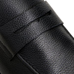 Bruno Magli Leather Slip-on Loafers Black