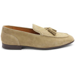 Bruno Magli Luis Suede Tailored Loafers Sand