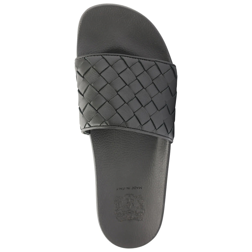 Bruno Magli Magnus Woven Slide Black