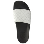 Bruno Magli Magnus Woven Slide White