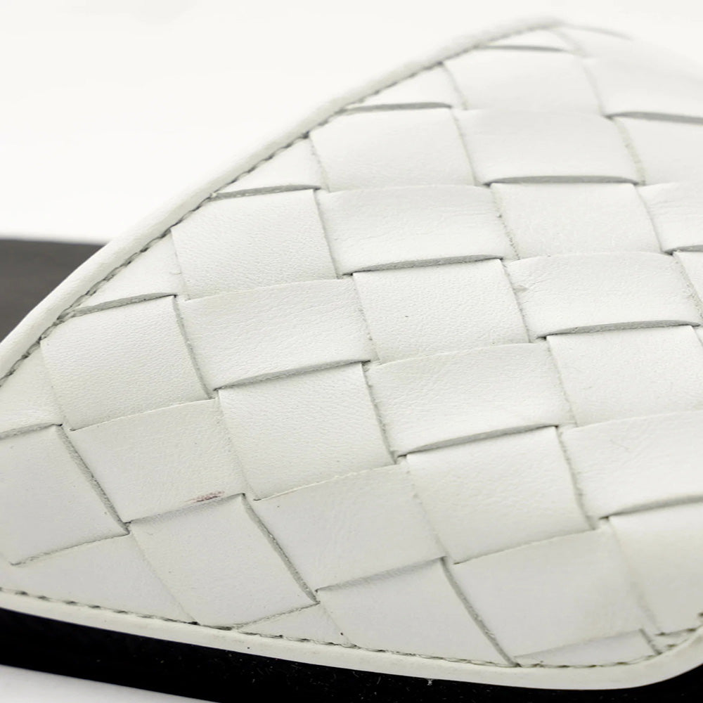 Bruno Magli Magnus Woven Slide White