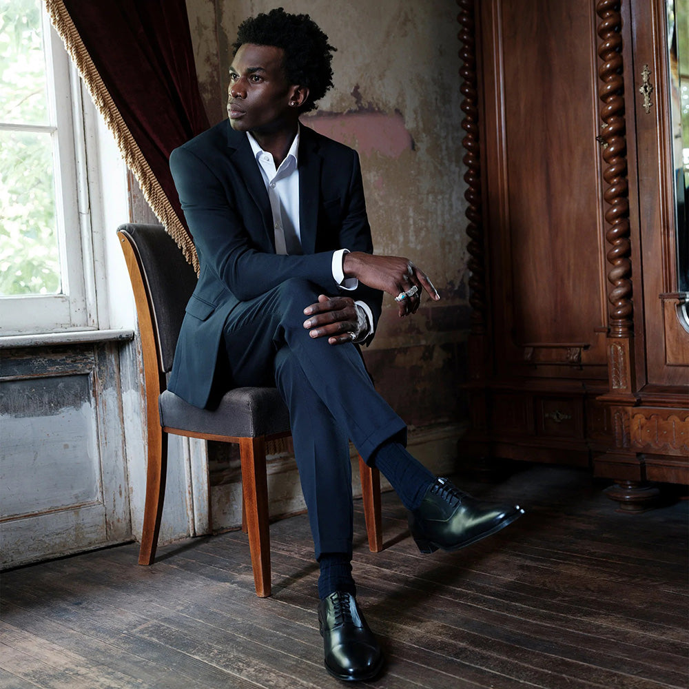 Bruno Magli Maioco Leather Oxfords Black