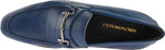 Bruno Magli Mamante Grained Calfskin Loafers Navy