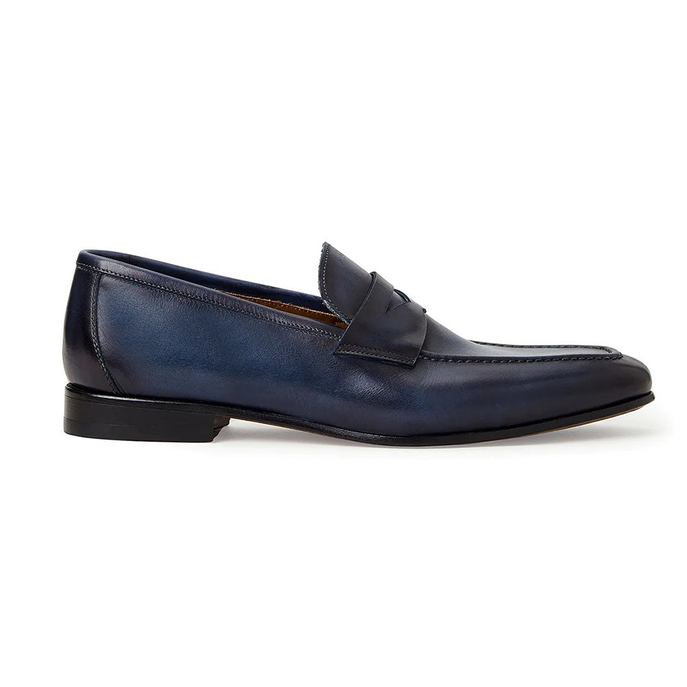 Bruno Magli Manfredo Leather Slip-on Loafers Navy