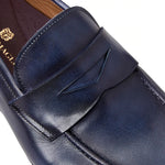 Bruno Magli Manfredo Leather Slip-on Loafers Navy