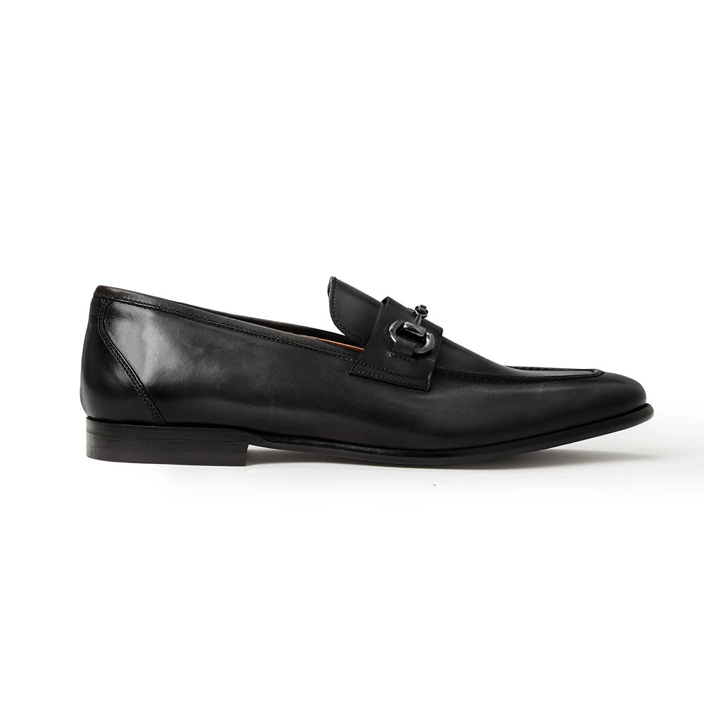 Bruno Magli Mauro Leather Slip-on Loafers Black