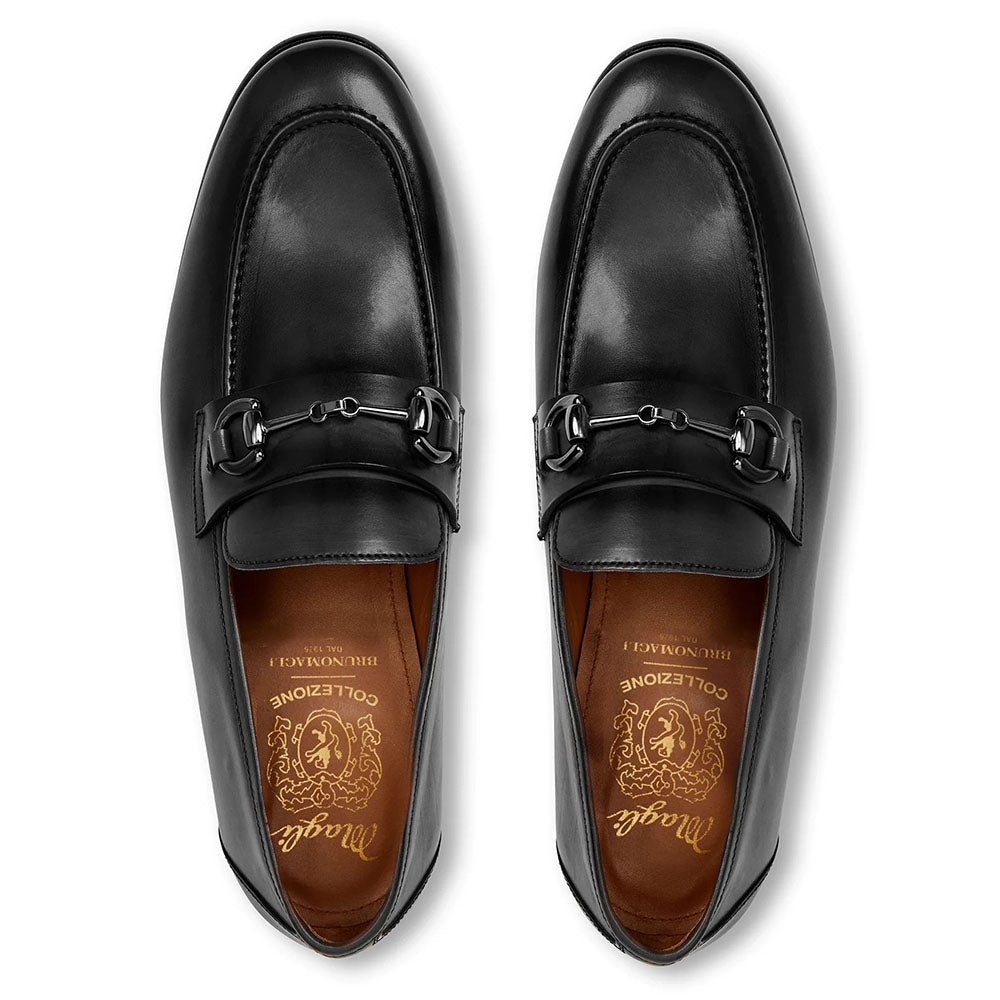 Bruno Magli Mauro Leather Slip-on Loafers Black