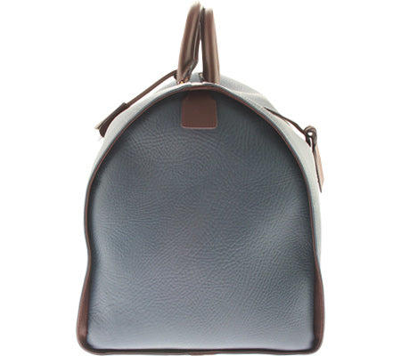 Bruno Magli Mens Anselmo Duffel Bag Blue/Brown