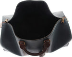 Bruno Magli Mens Anselmo Duffel Bag Blue/Brown