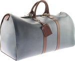 Bruno Magli Mens Anselmo Duffel Bag Blue/Brown