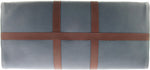 Bruno Magli Mens Anselmo Duffel Bag Blue/Brown