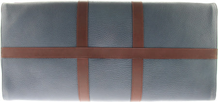 Bruno Magli Mens Anselmo Duffel Bag Blue/Brown
