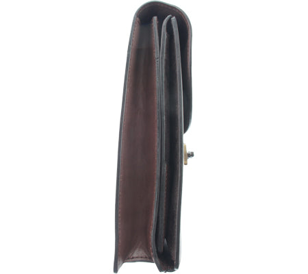Bruno Magli Mens Antonio PFC Portfolio Case Dark Brown