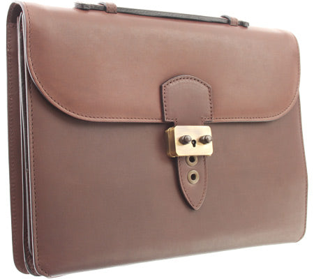 Bruno Magli Mens Antonio PFC Portfolio Case Dark Brown