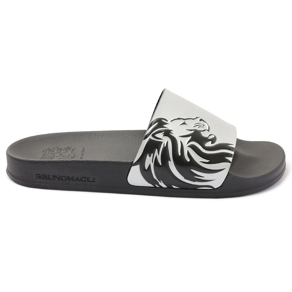 Bruno Magli Messe Shower Slide Silver