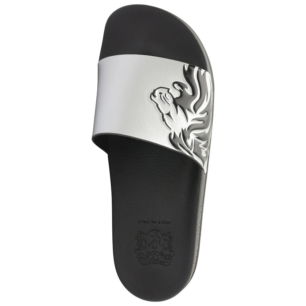 Bruno Magli Messe Shower Slide Silver