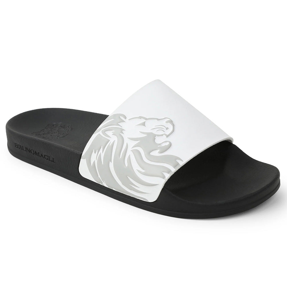 Bruno Magli Messe Shower Slide White