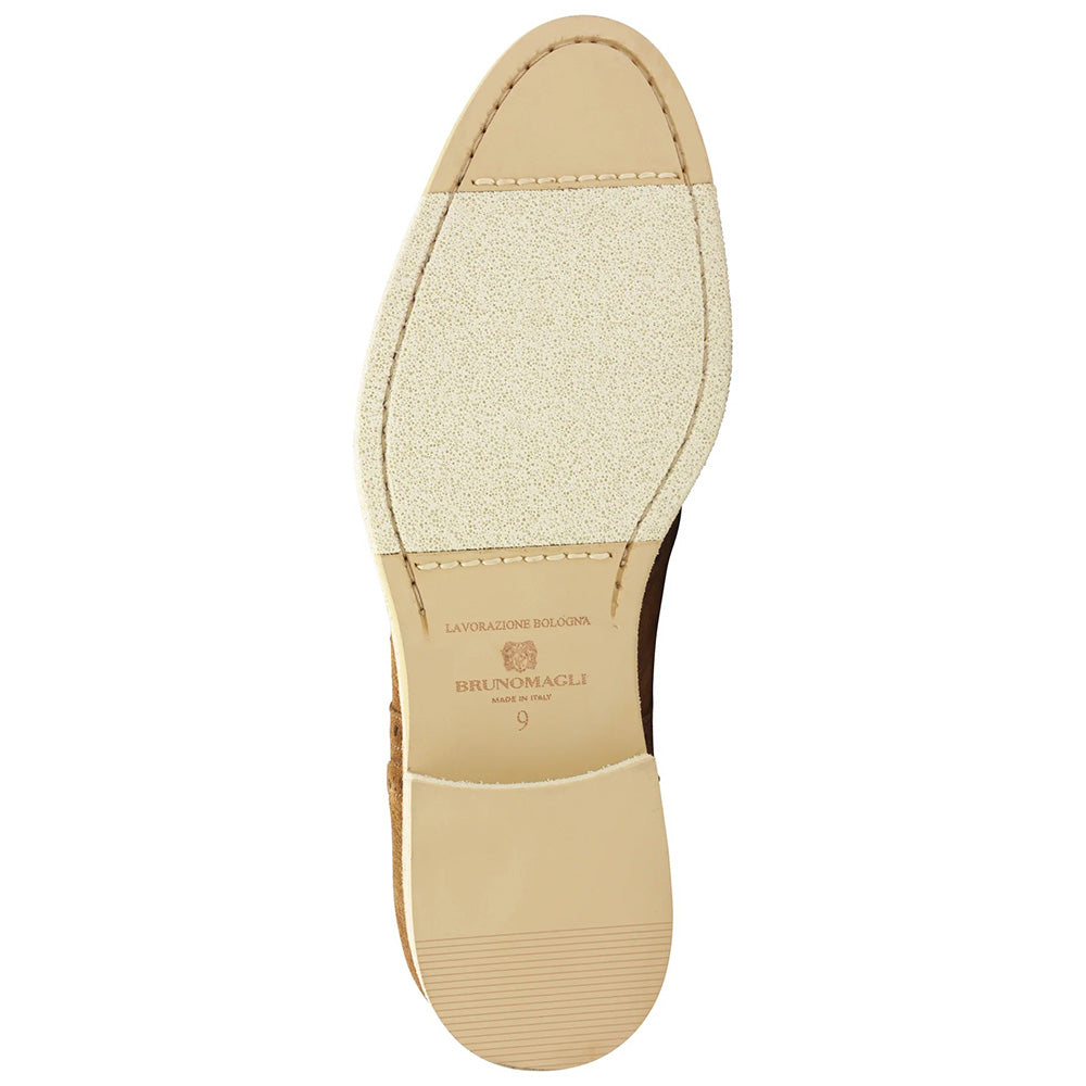 Bruno Magli Milano Suede Wingtip Oxfords Cognac