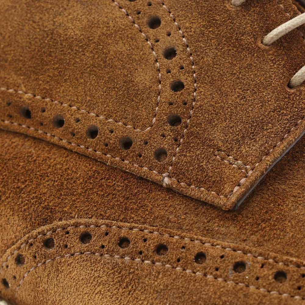 Bruno Magli Milano Suede Wingtip Oxfords Cognac