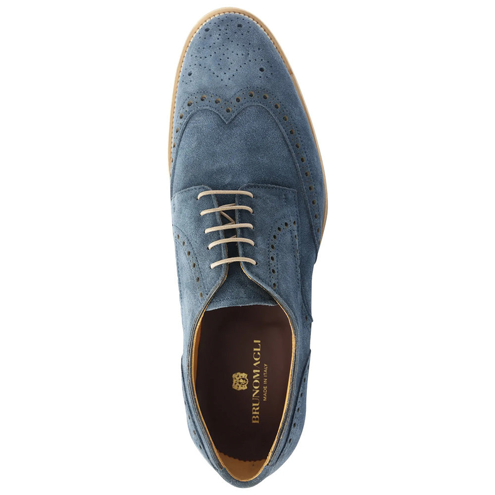 Bruno Magli Milano Suede Wingtip Oxfords Navy