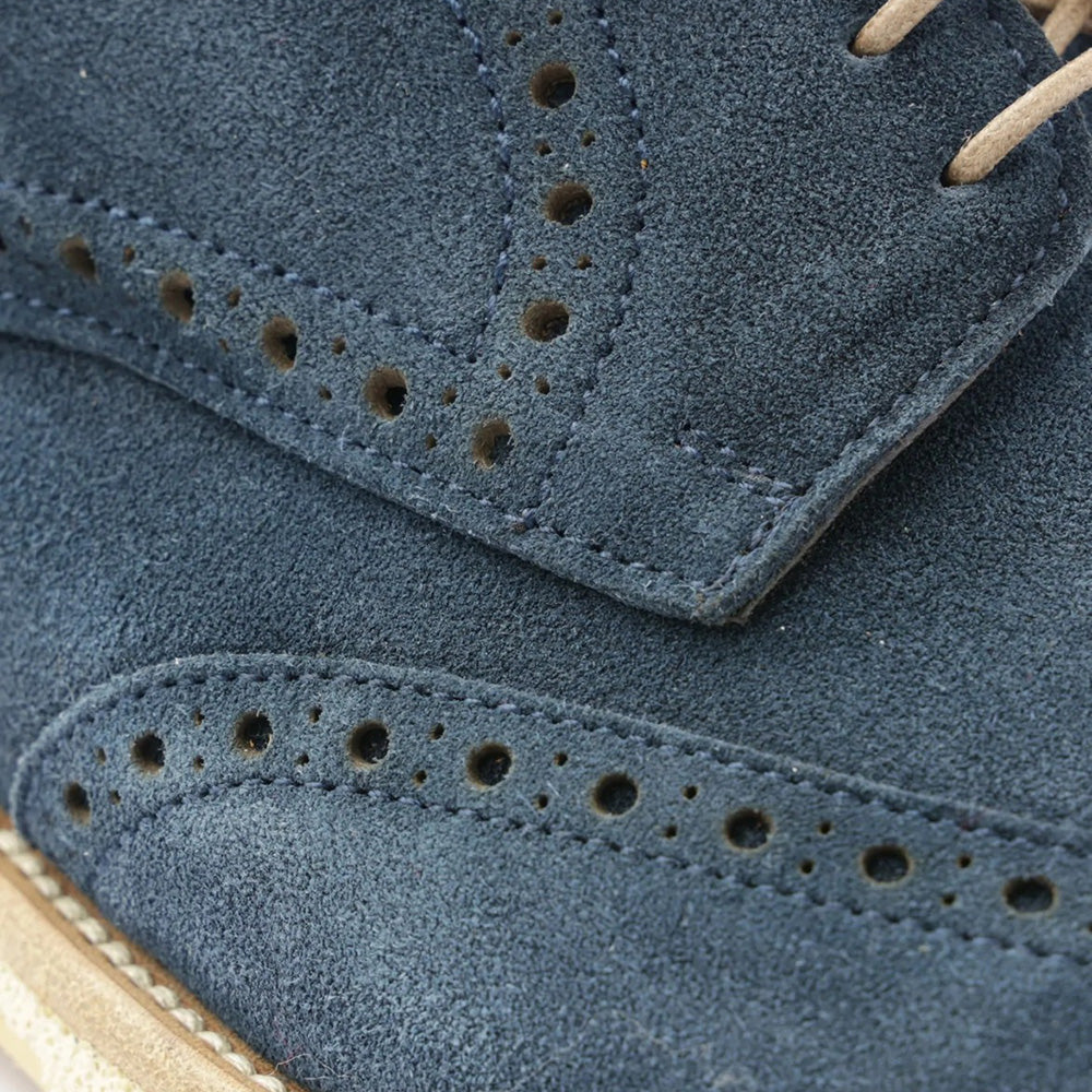 Bruno Magli Milano Suede Wingtip Oxfords Navy