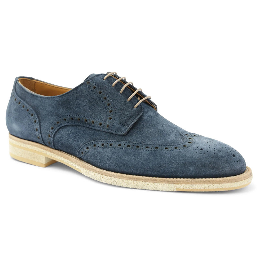 Bruno Magli Milano Suede Wingtip Oxfords Navy
