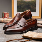 Bruno Magli Nathan Penny Loafer Rust