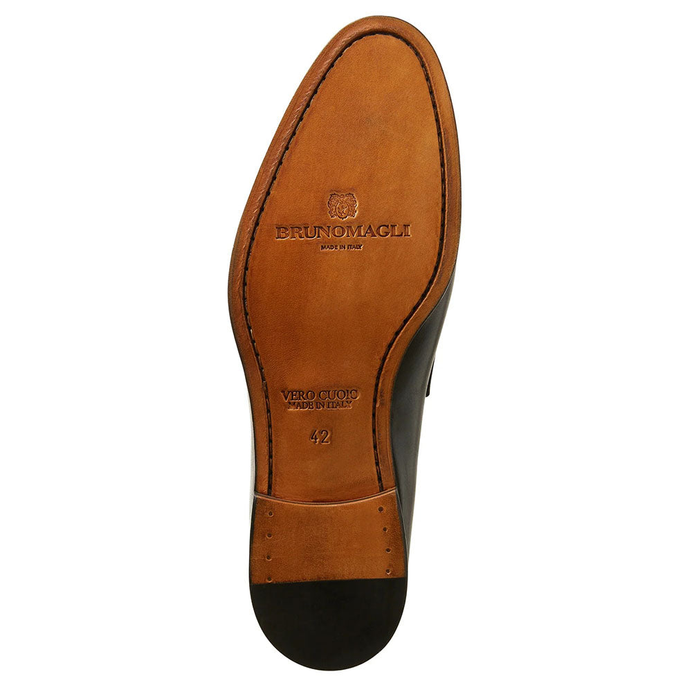 Bruno Magli Piero Leather Slip-on Loafers Black