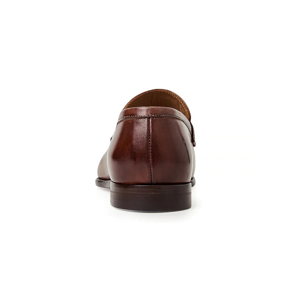 Bruno Magli Piero Leather Slip-on Loafers Rust