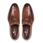 Bruno Magli Piero Leather Slip-on Loafers Rust